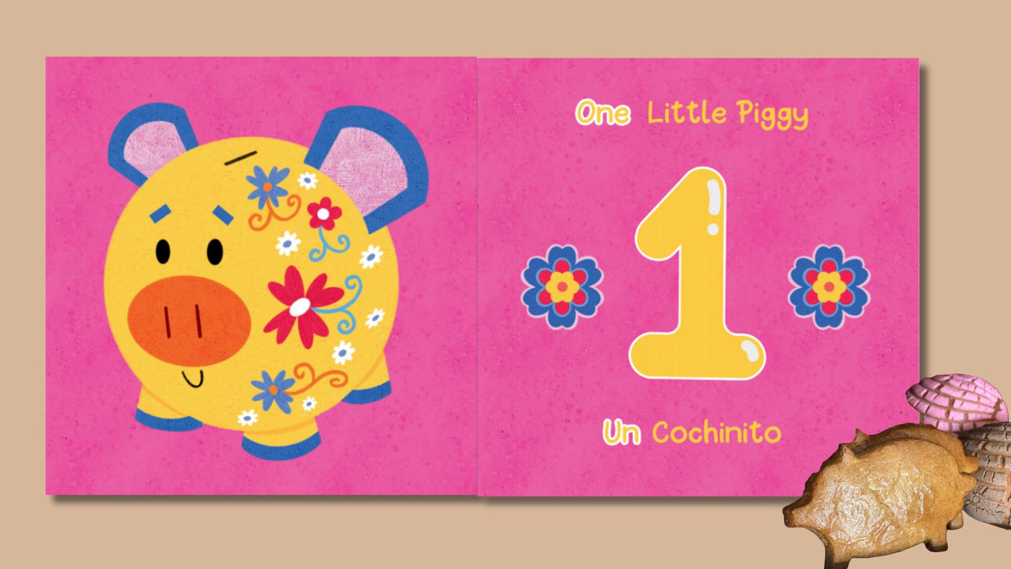 **PRE-ORDER**** Counting Piggies/Cochinitos Contando:A First Bilingual Numbers Book