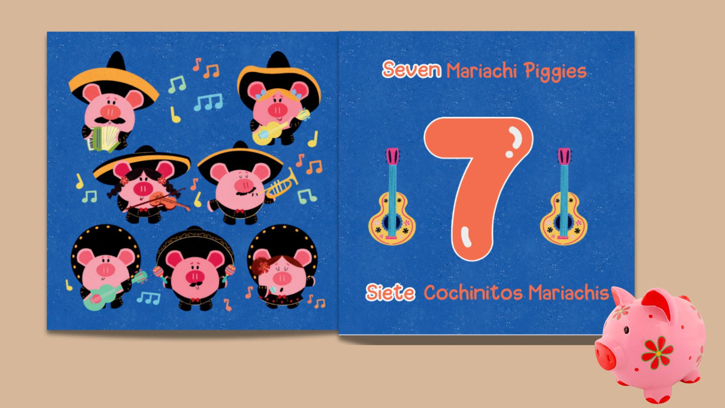 **PRE-ORDER**** Counting Piggies/Cochinitos Contando:A First Bilingual Numbers Book